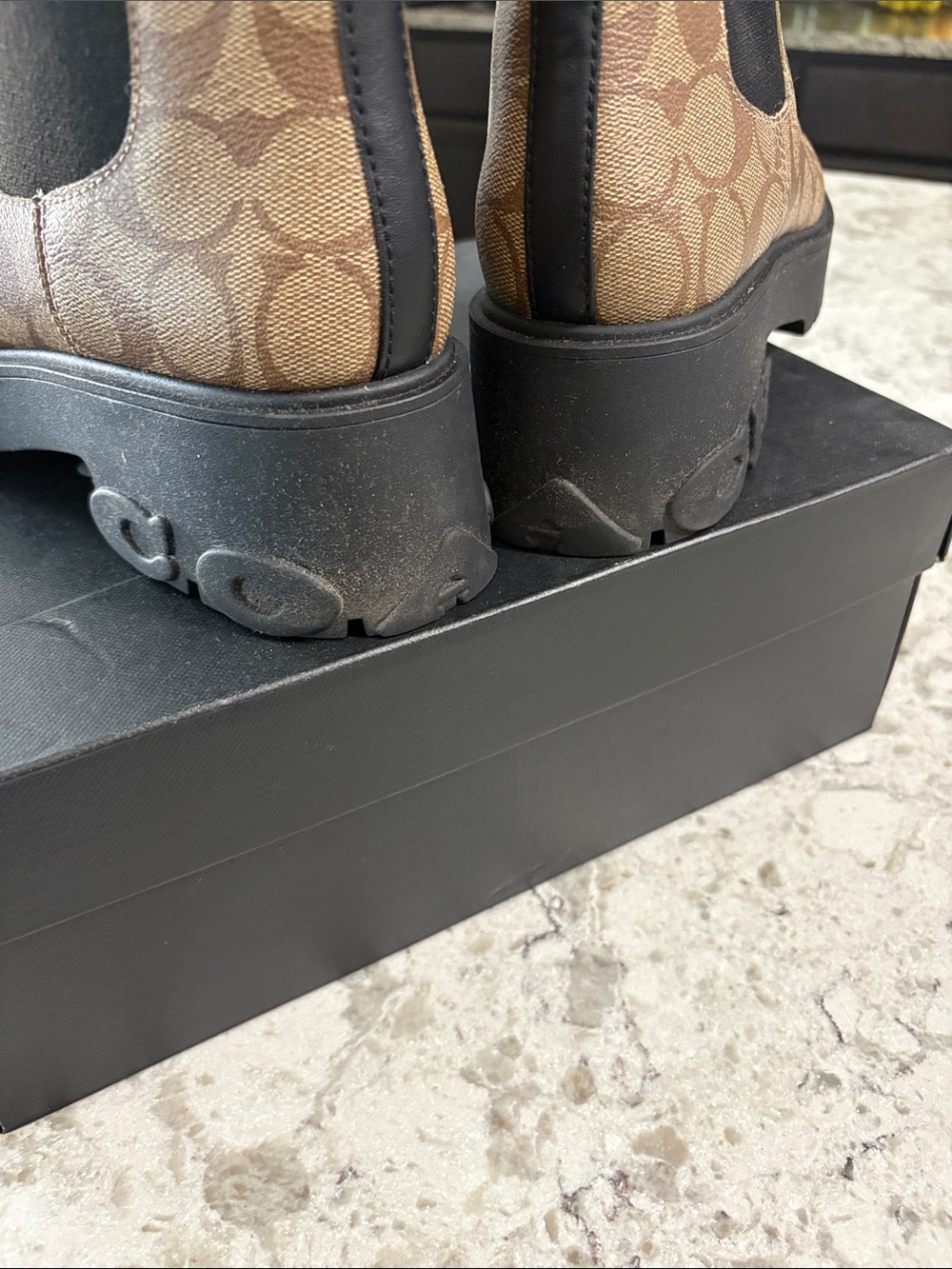 Coach Brown Signature Chelsea Lug Sole Booties - Picture 5 of 5